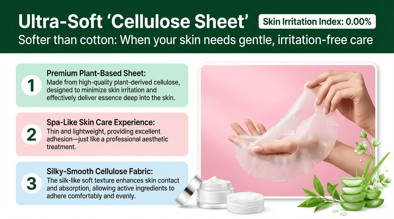 Incell Snail Facemask Ultra-Soft Cellulose Sheet Feature